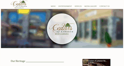 Desktop Screenshot of cedarsoflebanonrestaurant.com